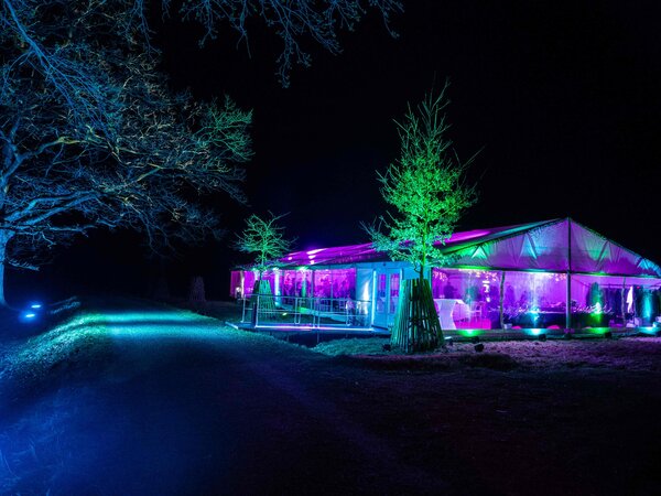 TENTino Velkokapacitní párty stan 10x5 m Varianta: NOVÝ TRANSPARENT