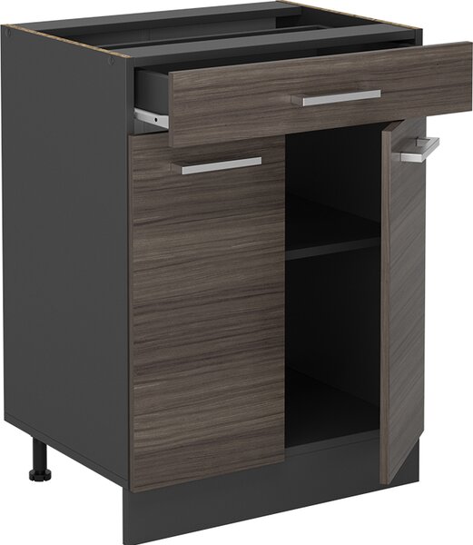 Spodní skříňka kuchyňské linky Vicco R-Line Ušlechtilá šedá 60 cm se zásuvkou, bez pracovní desky, Model 53365