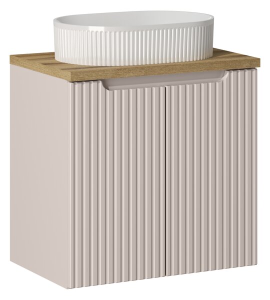 Comad Koupelnová skříňka s deskovým umyvadlem SET-NOC B OAK II. 60 kašmír/dub coast evoke