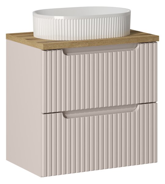 Comad Koupelnová skříňka s deskovým umyvadlem SET-NOC B OAK 60 kašmír/dub coast evoke