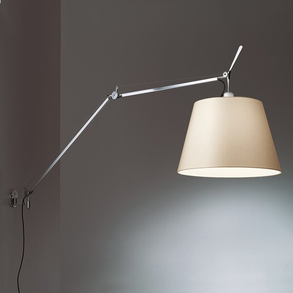Artemide 0778010A + 0563050A + 0780030A Tolomeo Wall Mega se stmívačem, 1x150W E27, pergamenové svítínítko prům. 42cm, max. délka 185cm
