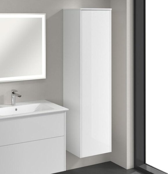 Villeroy & Boch Finero, vysoká skříňka, rozměry 40,4 x 154,6 cm, 1 dveře, otevírání doprava