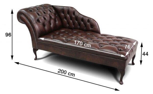 Lenoška Chesterfield Shezlong