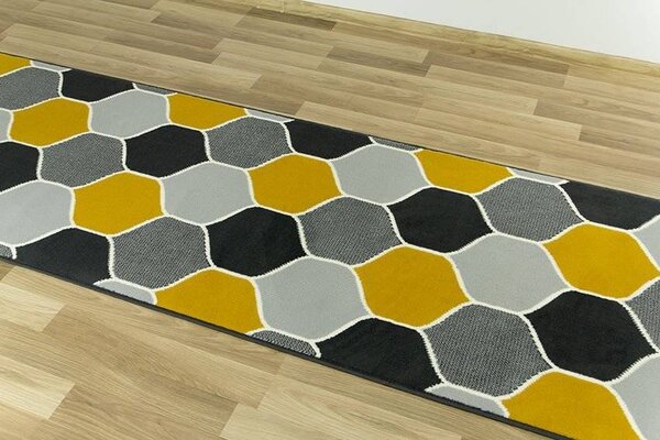 Běhoun LUNA 503833/89925 šedý/hořčicový Šíře: 70 cm