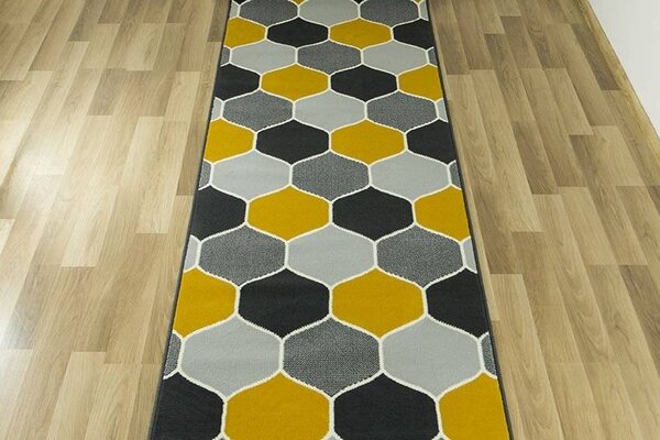 Běhoun LUNA 503833/89925 šedý/hořčicový Šíře: 70 cm