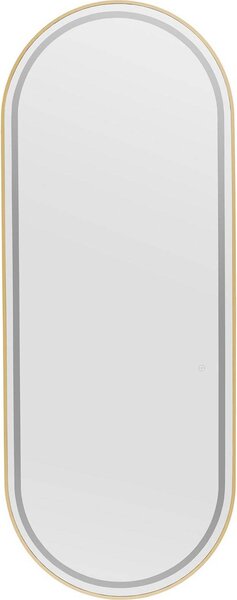 Expondo physa kadeřnický zrcadlo – LED osvětlení – extra ploché – oválné – 70 x 4 x 180 cm