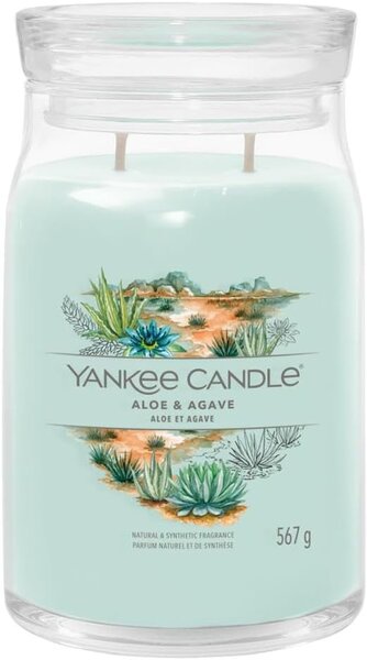 Yankee Candle vonná svíčka Signature ve skle velká Aloe & Agave 567g