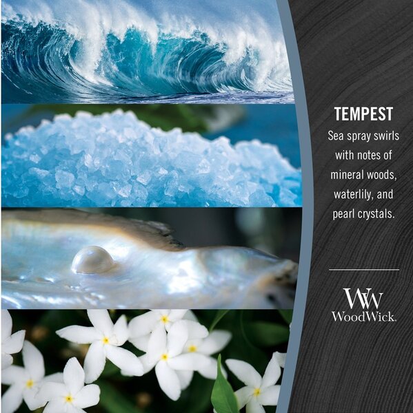 WoodWick vonná svíčka sklo velké TEMPEST, 609 g