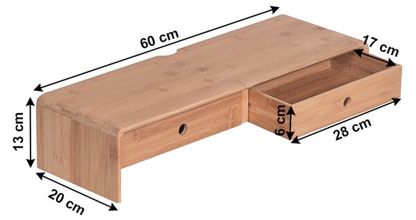 Podstavec pod monitor Elario 2 (bambus +přírodní)