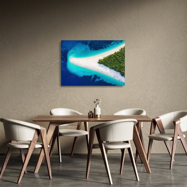Skleněný obraz - Ostrav Hvar, Chorvatsko (70x50 cm)