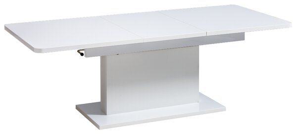 Jídelní stůl Otha (leskla bílá). Akce -20%