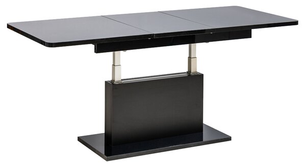 Jídelní stůl Otha (leskla černá). Akce -20%
