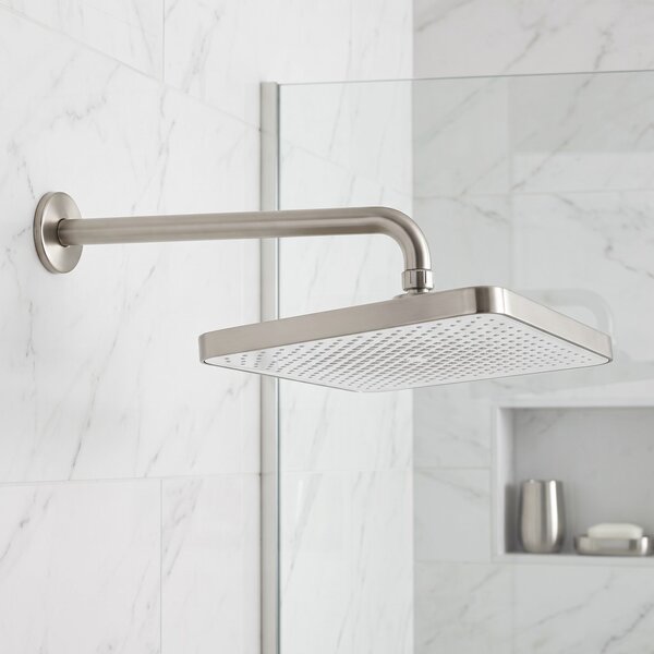 Rea Rea, obdélníková dešťová sprcha 380x210 mm, JS-032, broušená ocel, REA-P0394