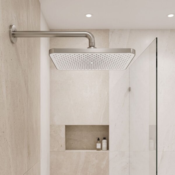 Rea Rea, obdélníková dešťová sprcha 380x210 mm, JS-032, broušená ocel, REA-P0394