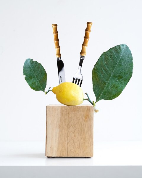 4-dílná sada příborů Bistrot Brillant – Panda / Bamboo Light