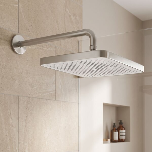 Rea Rea, obdélníková dešťová sprcha 380x210 mm, JS-032, broušená ocel, REA-P0394