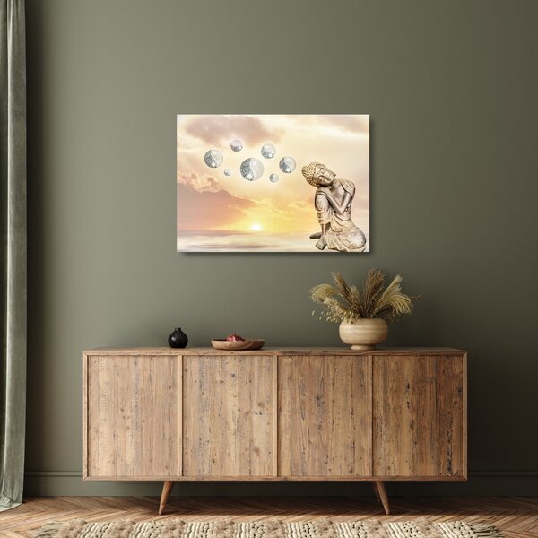 Skleněný obraz - Čas meditace (70x50 cm)