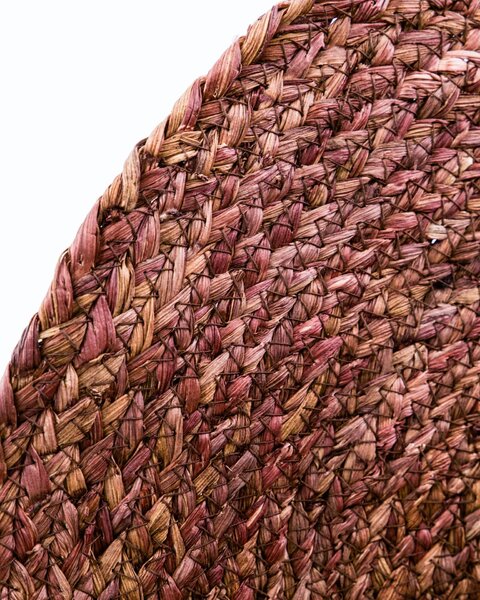 Prostírání z kukuřičného šustí Circle Rose Taupe – set 4 ks