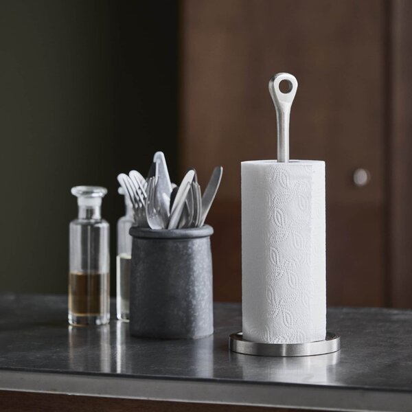 Stojan na kuchyňské utěrky Eden Brushed Silver Finish