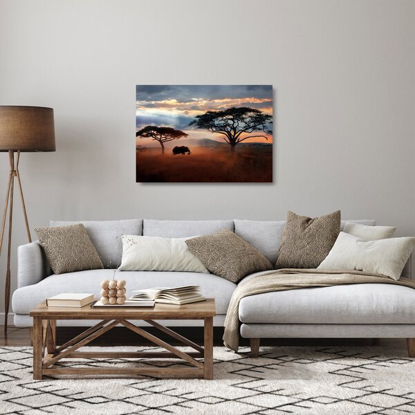 Skleněný obraz - Národní park Serengeti, Tanzánie, Afrika (70x50 cm)