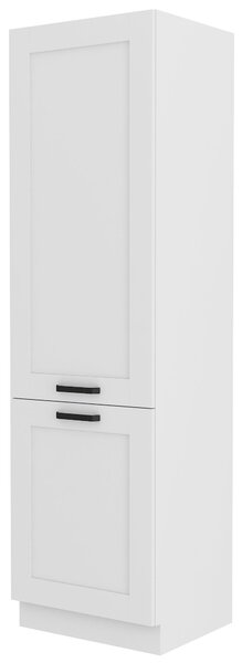 Potravinová kuchyňská skříň Lucid 60 DK 210 2F (bílá + bílá)