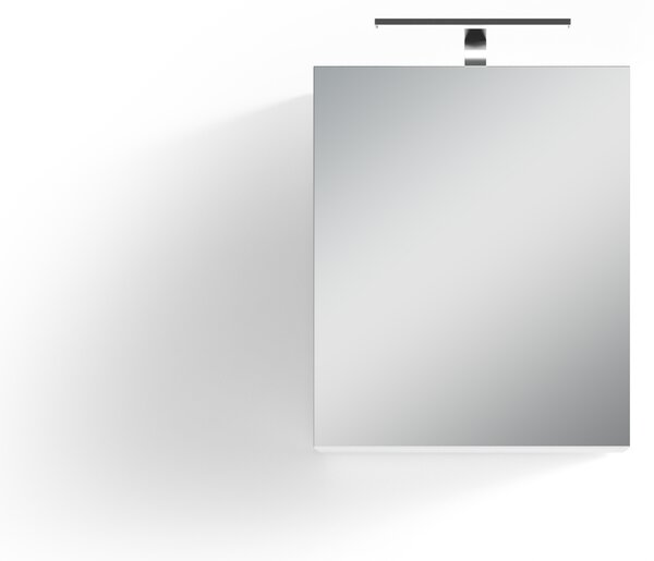 ByLIVING Zrcadlová skříňka Spree, šířka 50 cm, s LED osvětlením, s vypínačem a zásuvkou, koupelnová skříňka se zrcadlovými dvířky