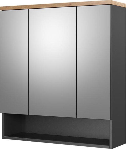 Koupelnová zrcadlová skříňka Vicco Eden Antracit 70 x 77.5 cm, Model 36896