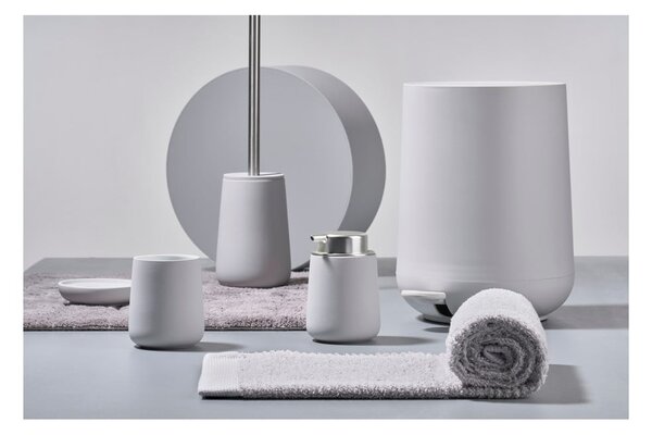 Světle šedý porcelánový kelímek na zubní kartáčky Nova – Zone