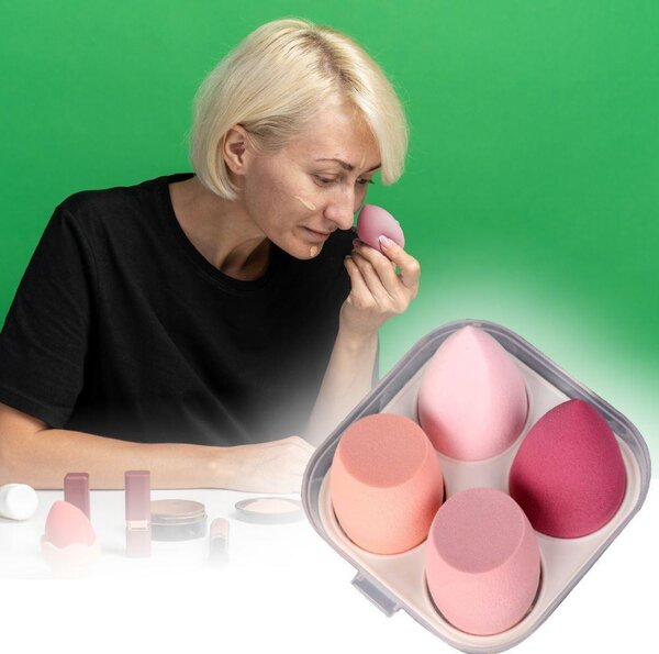 Houbičky na make-up 4 ks
