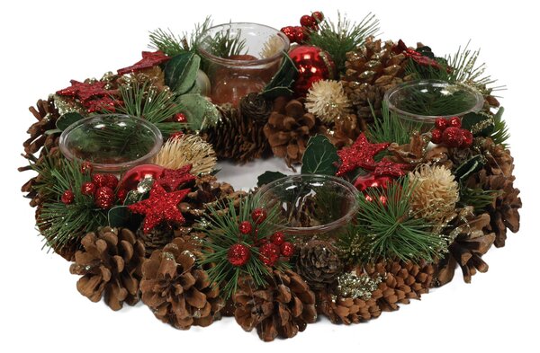 Adventní věnec, svícen na 4 svíčky, Ø 34 cm