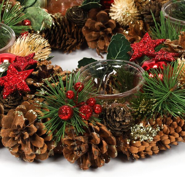 Adventní věnec, svícen na 4 svíčky, Ø 34 cm