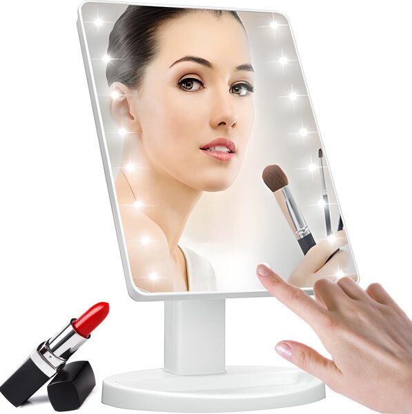 Kosmetické zrcadlo s osvětlením Led do Make-Up Zrcadlo na stěnu s LED osvětlením Osvětlené do Make-Up Krokové světlo Hollywood Retoo