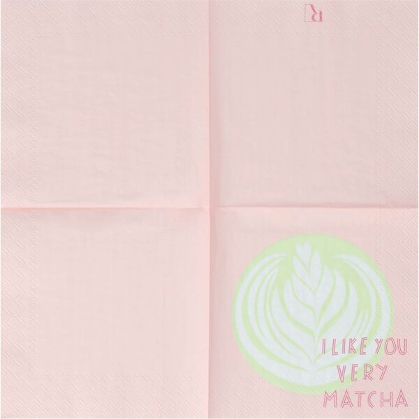 Papírové ubrousky I like you very Matcha – set 20 ks