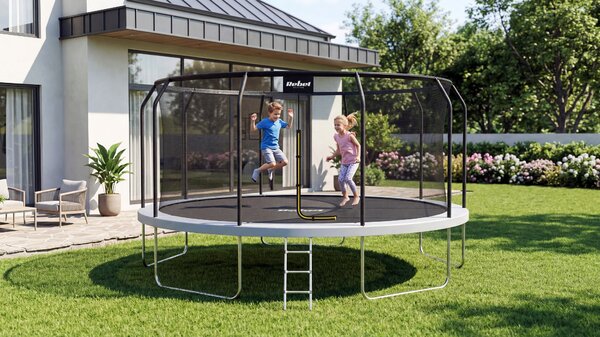 Trampolína se sítí Rebel 3,8 cm FT 15 (457-465 cm) žebříček