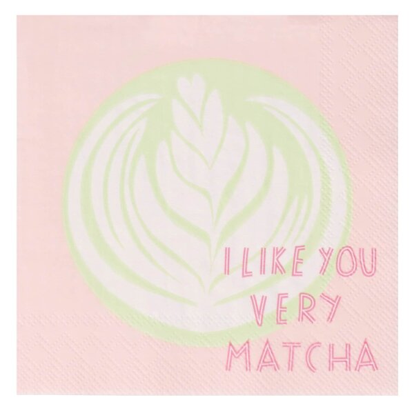 Papírové ubrousky I like you very Matcha – set 20 ks