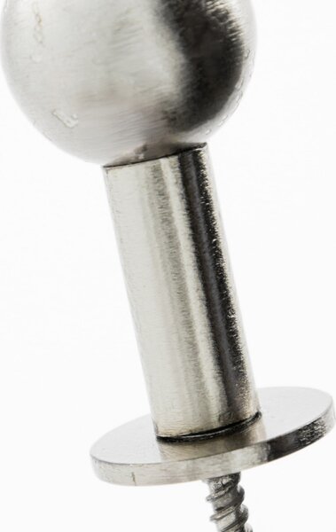 Kovový věšák Ball Silver Finish Small – set 2 ks