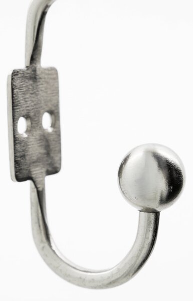 Kovový háček Ball Silver Finish – set 2 ks