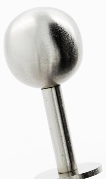 Kovový věšák Ball Silver Finish – set 2 Ks