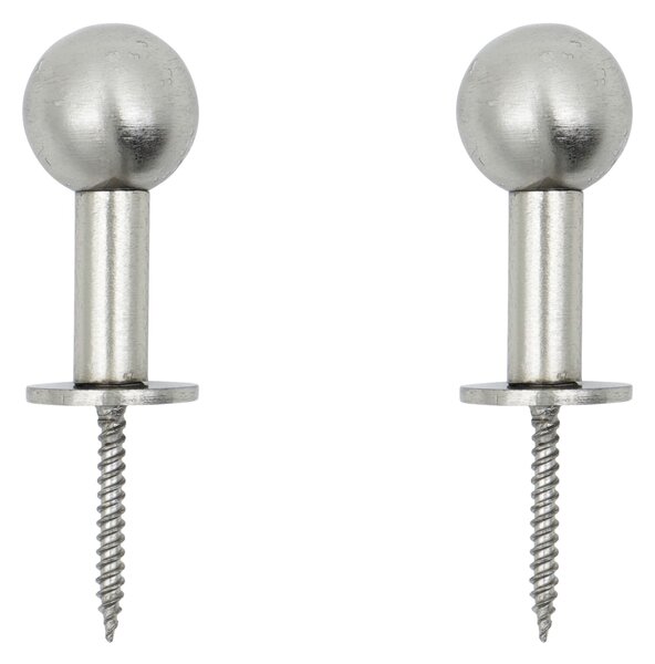 Kovový věšák Ball Silver Finish Small – set 2 ks