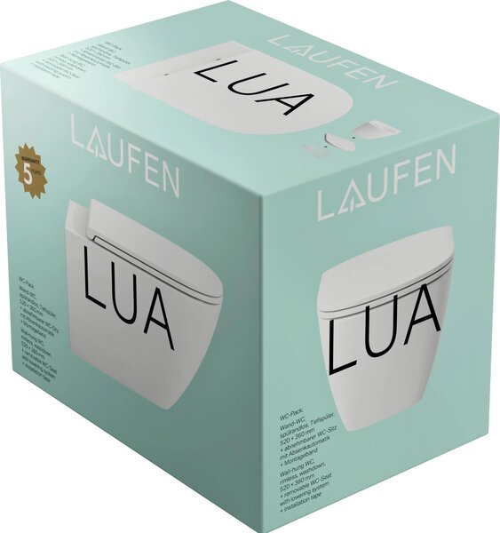 LAUFEN H8660800000001 Balení T-WC závěsné + sedák LUA 520x360