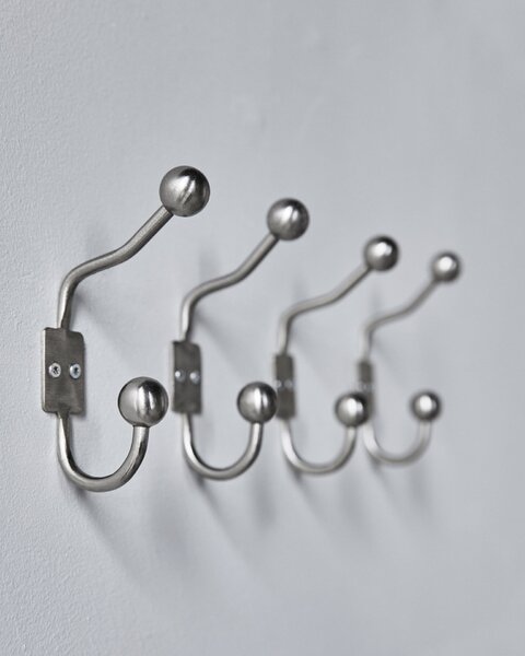 Kovový háček Ball Silver Finish – set 2 ks