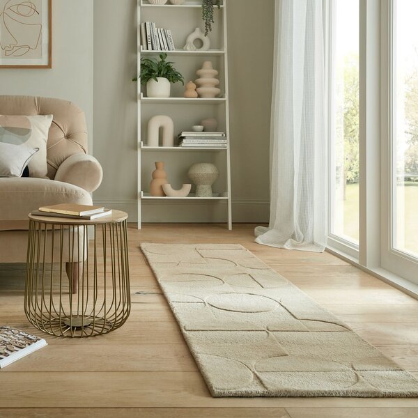 Béžový vlněný koberec běhoun 60x230 cm Gigi – Flair Rugs