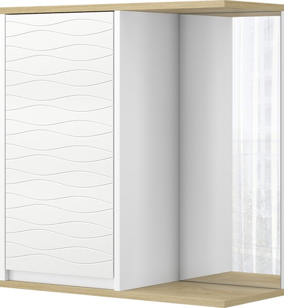 Koupelnová skříňka se zrcadlem Vicco Livia Bílá 60 x 63 cm se zrcadlem, Model 50142