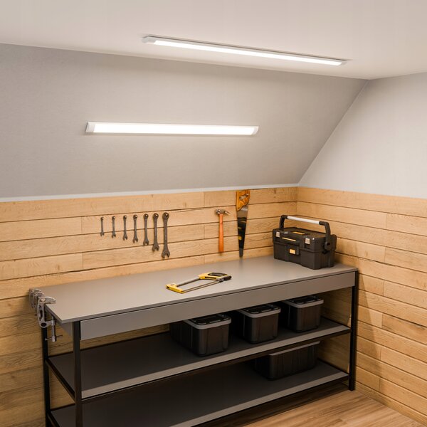 Stropní Svítidlo Smartled bílý obdélníkový integrovaný LED zdroj 1x36 W