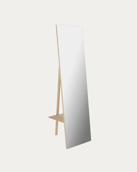 Stojací zrcadlo s dřevěným rámem 45x160 cm Keisy – Kave Home