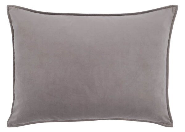 Sametový povlak na polštář Aix Thunder Grey 50 × 70 cm