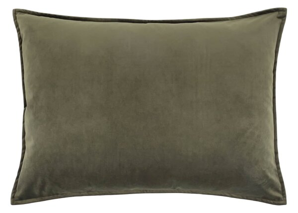 Sametový povlak na polštář Aix Olive 50 × 70 cm