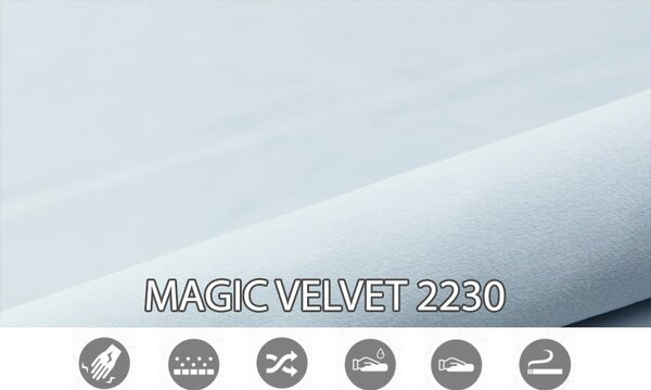 Jednolůžková postel Boxspring 120 cm Hygga (světlomodrá) (s matrací a úl. prostorem)