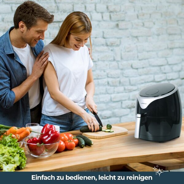 Horkovzdušná fritéza 5,5 l – digitální displej, 7 programů