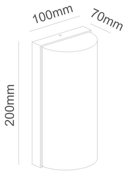 ACA Lighting LED SMD venkovní nástěnné svítidlo 10W 560LM 138d 230V AC 3.000K tmavá šedá CRI80 IP65 30.000hod LG1322G